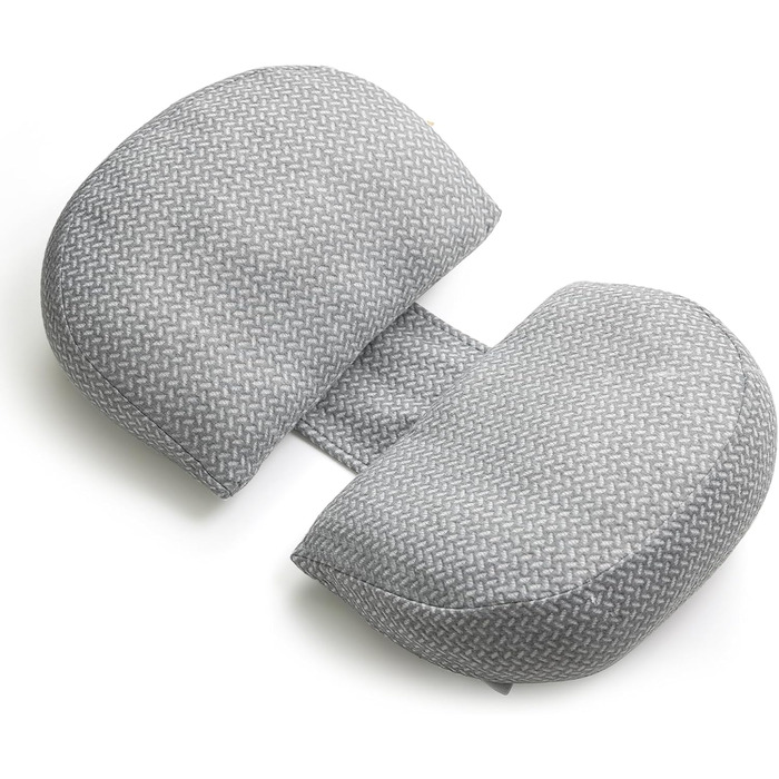 Вагітний подушка Momcozy з кристанового велюру U-подібної форми - подушка для вагітних для сну на боці (145см) - для полегшення болю в спині та попереку (Темно-сірий, W-подібний)