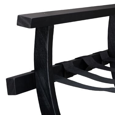 Підставка для валізи Relaxdays чорного кольору з захистом для стін