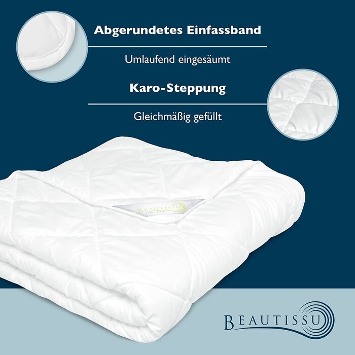 Beautissu Комплект постільної білизни 4 сезони: легка літня та тепла зимова ковдра (2 шт.) 135x200 см, антиалергенна, дихаюча, BeauNuit JD