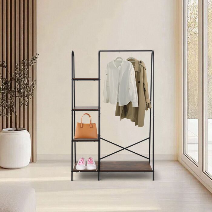 Підставка для одягу Relaxdays з 5 полицями