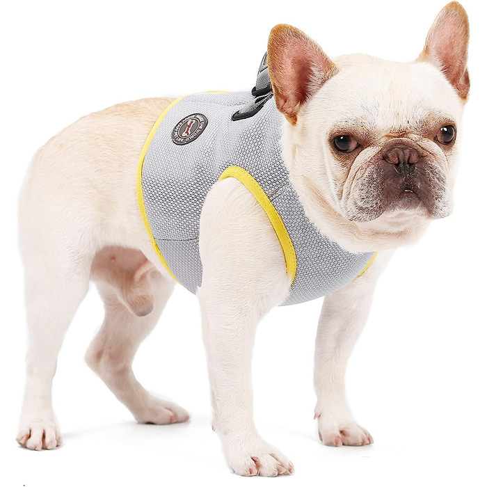 Охолоджувач для собак, літня сітчаста регульована куртка-жилет для собак, що захищає від сонця, для маленьких, середніх і великих собак (м) (XS-задня довжина 12 см)