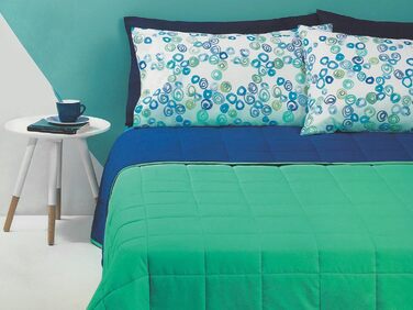 Покривало Bassetti весна/літо, кольори кантрі, 6 мікроволокон, двостороннє, гіпоалергенне, двоспальне ліжко (Miramar V1, односпальне ліжко)