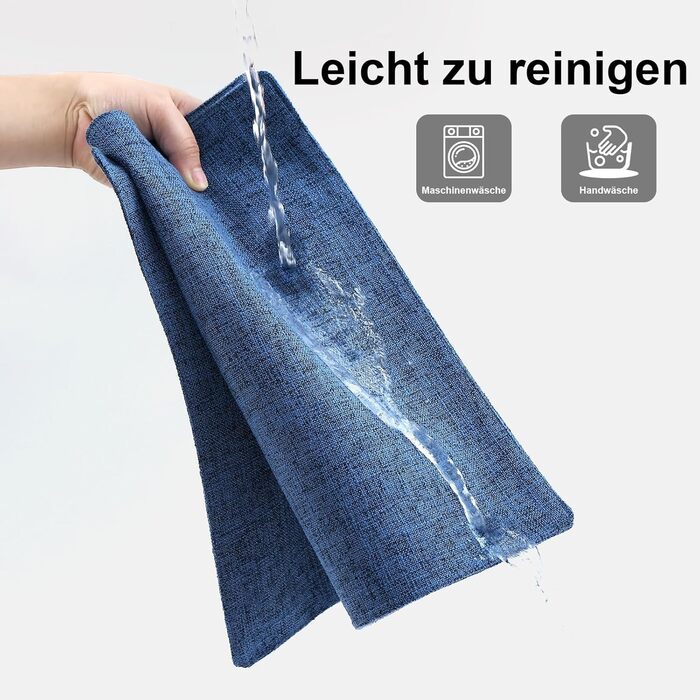 Тканинні серветки на стіл Homaxy, 4 шт., блакитні, миючі, термостійкі, антиковзаючі, двосторонні