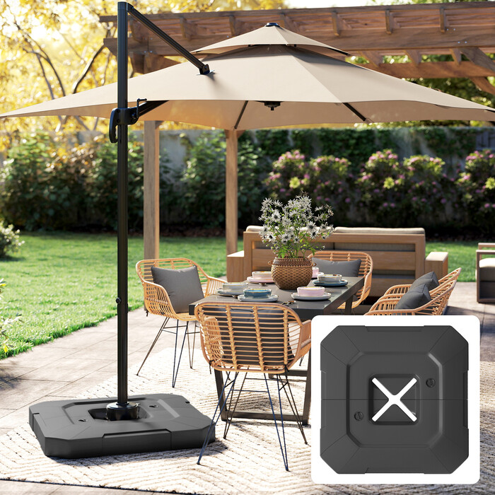 Підставка для парасольки, 2 частини, водонепроникна, вага для парасольки, підставка для садової парасольки