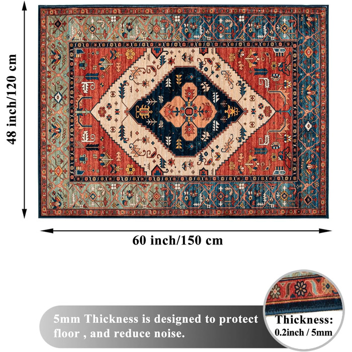 Килимок для захисту підлоги під стілець 90x120 см - килимок для ігрового крісла, офісного крісла, антиковзаючий, прямокутний