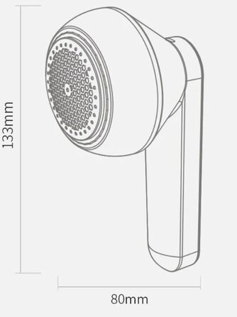 Електрична машинка для видалення ворсу Smart-J з USB-C, портативна та потужна. Ідеально підходить для одягу, светрів та тканин. Білий колір, з пензлем.