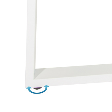 Робочий стіл WORKSPACE BASIC I 165 x 120 см горіх / білий hjh OFF