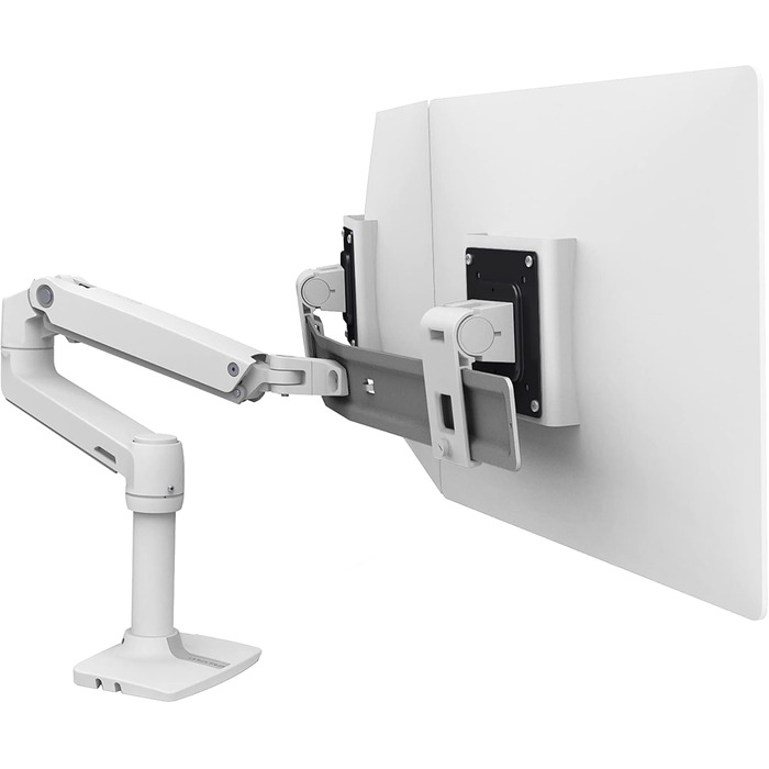 Кріплення для монітора Ergotron LX Dual Direct (білий) - до 63.5 см (25 дюймів), 0.9-5 кг
