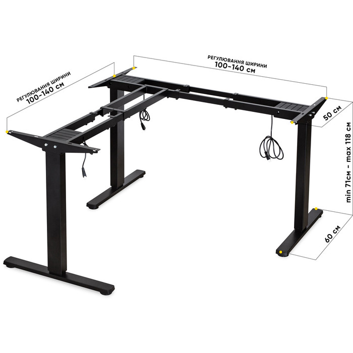 Каркас Mealux Powerframe Trio Black (арт. BS-30 Black)