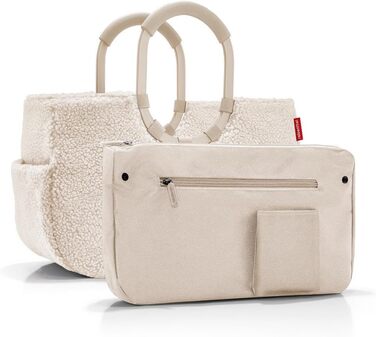 Сумка Reisenthel Loopshopper Teddy Sand – міцна, з відділеннями, з перероблених PET-пляшок