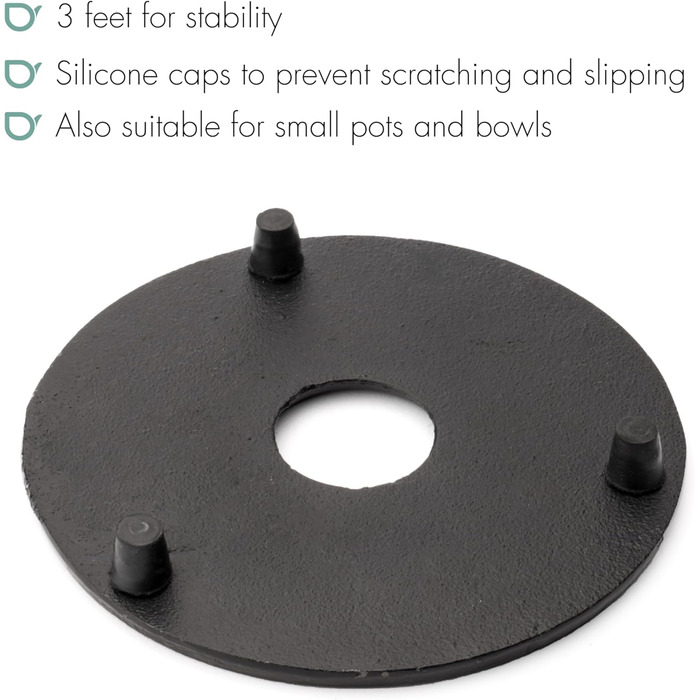 Підставка під гаряче з чавуну Bredemeijer Jang, чорна, діаметр 13 см