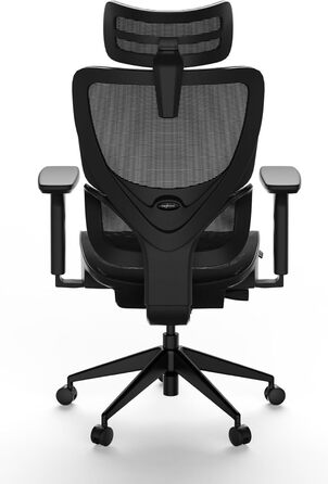 Офісне крісло Ergolutions Senta FX Mesh - ергономічне, з регульованою 3D підголівником, сітчасте, дихаюче, для великих людей, 7 років гарантії, сертифіковане BIFMA, висота сидіння 53-62 см