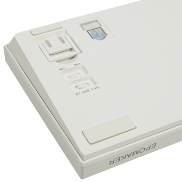 Клавіатура механічна бездротова EPOMAKER AK820 Pro Flying Fish White (AK820-PRO-W-FF)