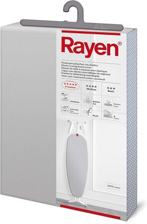 Чохол для прасування Mery, бавовна, світло-сірий Rayen 6088.11, 52x127 см 52x127 см Чохол для прасування, бавовна, світло-сірий