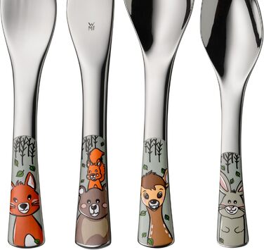 Дитячий столовий набір WMF Waldfreunde з гравіюванням імені - гарний дитячий набір посуду, подарунок на хрещення, персоналізований подарунок для дівчаток та хлопчиків від 3 років