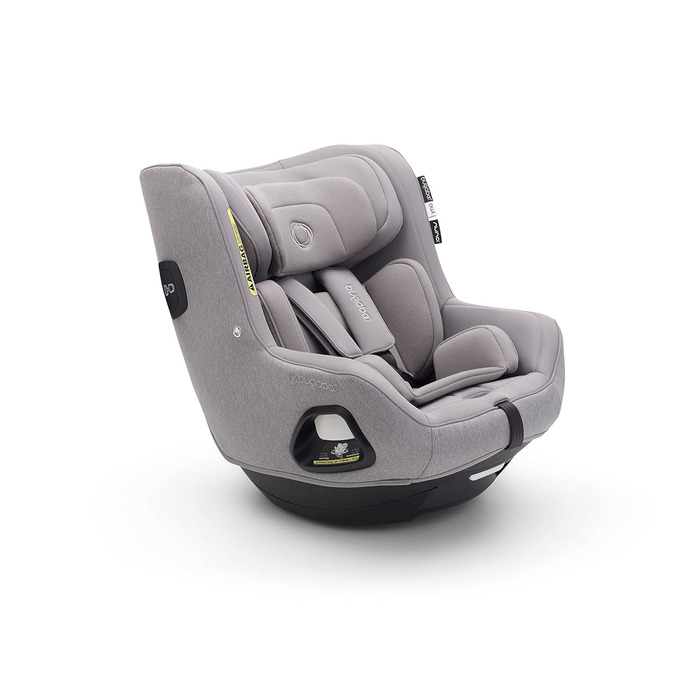 Автокрісло Bugaboo Owl by Nuna Isofix від народження до 4 років, 0-18 кг. Поворот на 360 градусів, група 0/1, максимальний комфорт і безпека, посилена оболонка та захист від бічних ударів, чорний (сірий)