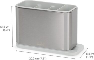 Стильний органайзер для столових приборів Joseph Joseph Surface, нержавіюча сталь, сірий