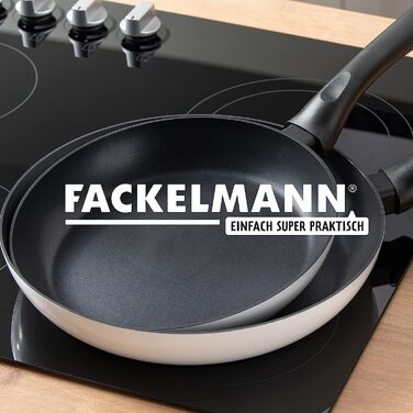 Сковорода FACKELMANN Arcadalina 24 см-сковорода з антипригарним покриттям, виготовлена з 90 переробленого алюмінію, з ергономічною ручкою-Індукційна сковорода