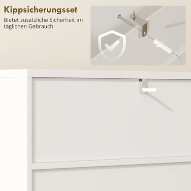 Шафка для ванної кімнати / комод для вітальні з плавним закриванням дверей, 2 відкриті полиці, МДФ, білий