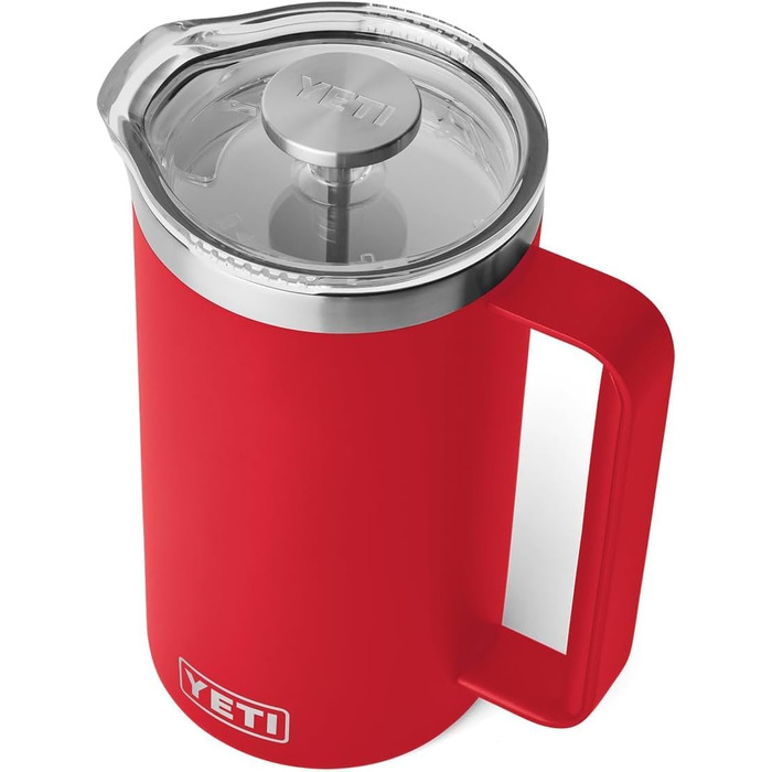 Термос YETI Rambler Stempelkanne, Rescue Red, 1 літр
