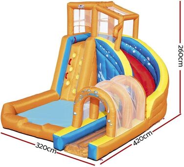 Надувний водний парк Bestway H2OGO! Hurricane 420x320x260 см з постійним нагнітачем