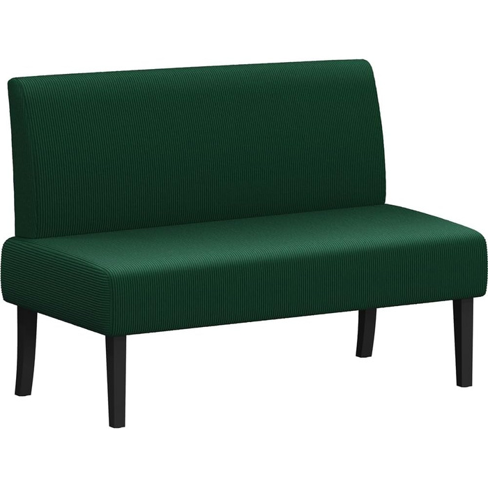 Диван-лавка Yaheetech на 2 місця, зелений, без підлокітників, для вітальні/коридору/офісу