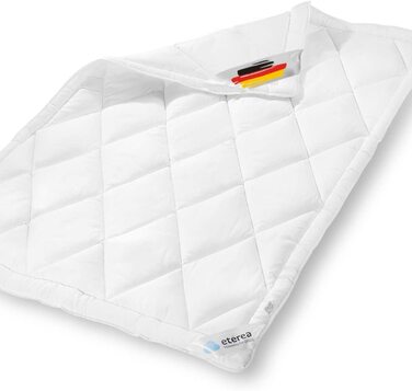 Ковдра з мікрофібри etrea-Фріда Медісофт - можна прати при температурі 95, підходить для приготування їжі і алергіків-річна стьобана ліжко, 155x200 см, біла, легка ковдра німецького виробництва 155x200 см
