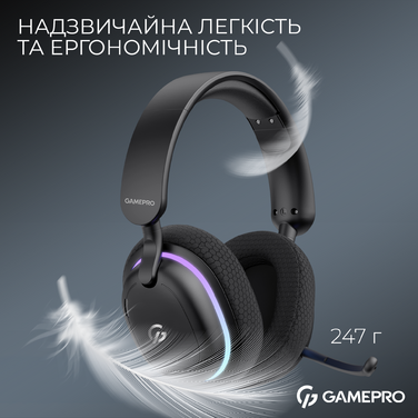 Бездротова ігрова гарнітура GamePro Asgard Bragi (HSW250B)