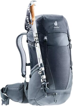 Туристичний рюкзак deuter Futura Pro 36, Black-graphite (Чорний-графіт, Комплект з системою гідратації)