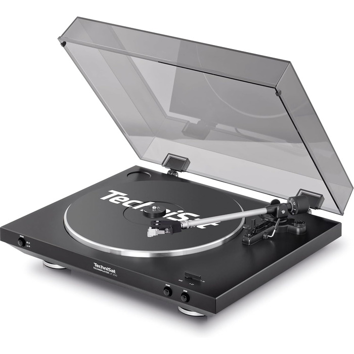 Програвач вінілу TechniSat TECHNIPLAYER LP 200 з USB, автоматичний, 33/45 об/хв, алюмінієвий диск, чорний