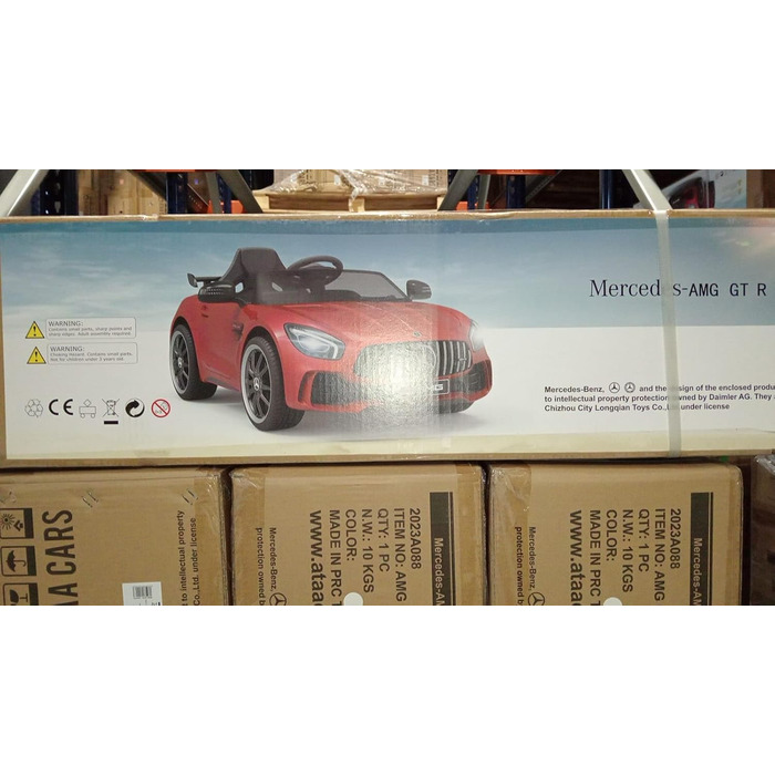 Дитячий електромобіль ATAA Mercedes GTR Mini з акумулятором 12V, зелений
