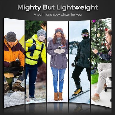 Електричний грієчка Feebee Handwärmer: USB-C, 5200 mAh, Power Bank, 3 режими нагріву, білий