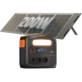 Портативна електростанція NECESPOW N1500+200W: 1102.5Wh, LiFePO4, 1500W (3000W пік), чиста синусоїда, для дому та відпочинку на природі