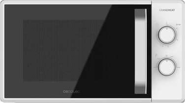 Мікрохвильова піч ProClean 3010, 20 літрів, Ready2Clean покриття, 700 Вт, 6 функцій, таймер 30 хв, режим розморожування, білий колір (20L | GrandHeat)