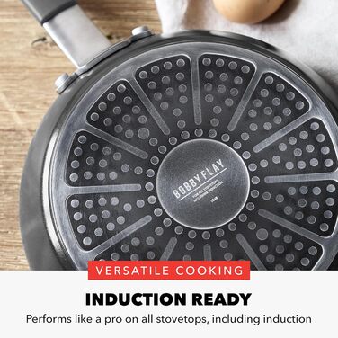 Набір посуду GreenPan x Bobby Flay 13 предметів: професійний алюміній, керамічне антипригарне покриття без PFAS/PFOA, індукційний, силіконовий ручка, безпечний для миття в посудомийній машині (каструля 2.53 л з кришкою, сірий (Графіт//Nature's Deligh