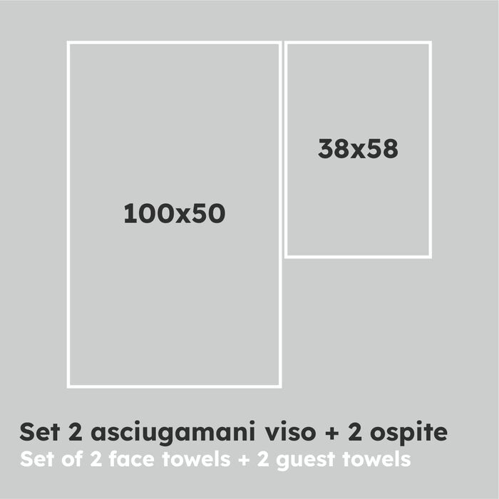 Банні рушники casaviva з 100 бавовни, 750 г/м, сертифікат Oeko-Tex, дуже м'які, добре поглинають вологу, сільськогосподарського виробництва, екологічно чисті (шавлія зелена, набір 2 для обличчя 2 для гостя) (сірий, набір 2 для обличчя 2 для гостя)