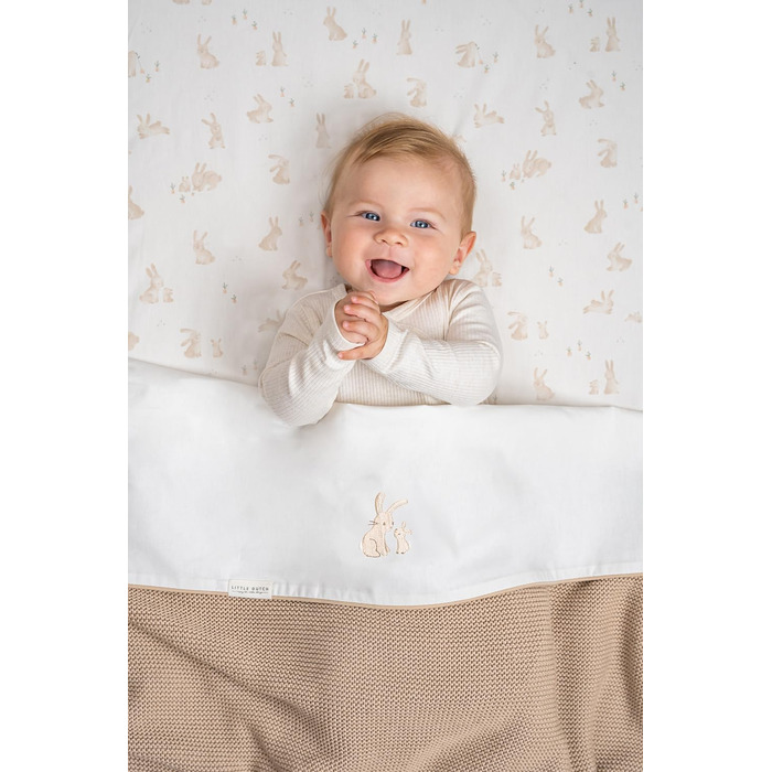 Дитяча ковдра Little Dutch TE12623026 в'язана - Newborn Naturals Чистий бежевий (70х100 см)
