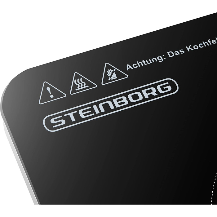 Індукційна плитка Steinborg 2000 Вт з сенсорним керуванням та захистом від перегріву | Електрична плитка для кухні
