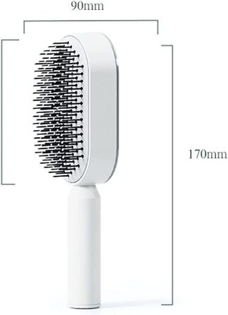 Щітка для розчісування волосся Масажна щітка 3D Air Cush (біла)