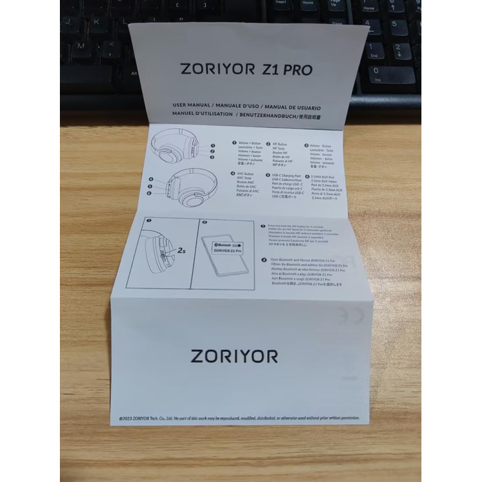 Бездротові Hi-Fi навушники ZORIYOR Z1 PRO ANC, Bluetooth 5.3, акумулятор 70 год, ENC, IPX4 (бежевий)