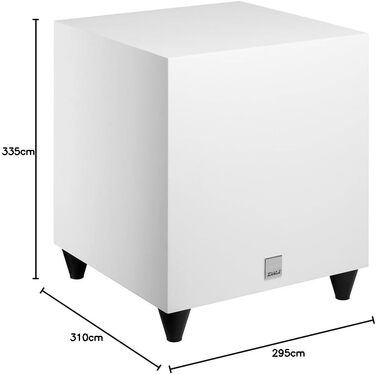 Сабвуфер DALI SUB C-8 D 8 низькочастотний динамік, 170 Вт RMS, елегантний дизайн, білий матовий