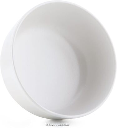Консімо. Набір мисок з 6 штук - VICTO - Сервірувальна тарілка - Миски для супу Керамічна миска - Набір мисок на 6 осіб - 14,5 см - (білий)