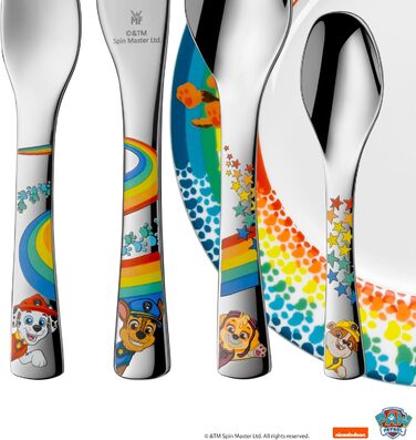 Набір дитячого посуду Paw Patrol WMF 6-ти частинний з нержавіючої сталі, від 3 років, Cromargan, для миття в посудомийній машині