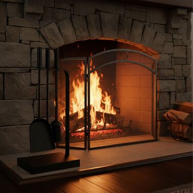 Набір для каміну Relaxdays (4 шт.)