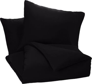 Набір підковдр Domopolis Basics King Microfiber Black, 200х200 см 2 наволочки 80х80 см