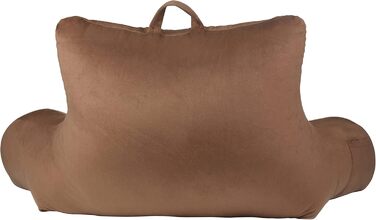 Підстилка для ліжка Klear Vu Velours з подушкою для підтримки спини, кишеню та ручка, Коко Браун