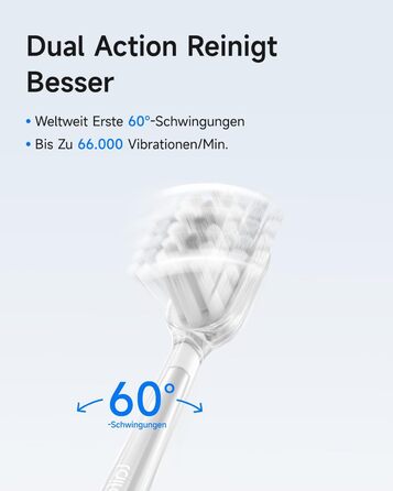 Електрична звукова зубна щітка Laifen Wave з 3 насадками, сіра, водонепроникна (IPX7), з магнітною зарядкою, для дорослих