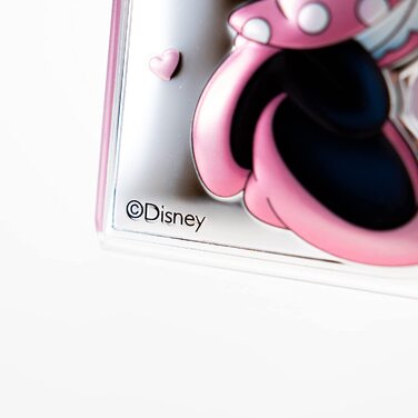 Дитячі Рамки для фотографій Disney, які можна повісити-зі срібла з зображенням Мінні Маус-ідеально підходить для дитячої або дитячої кімнати-ідеальний подарунок на Хрещення або день народження - кольоровий 3D-малюнок Мінні Маус