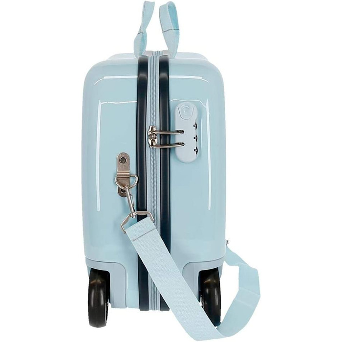 Дитяча сумка Disney Frozen Крижана королева Природа-це диво 50x39x20 смс жорсткий корпус з АБС комбінований замок 34L 2,1 кг 4 колеса Ручна поклажа (синя, Дитяча сумка Destiny)