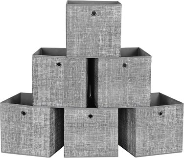 Складні ящики SONGMICS, 6 шт., 30x30x30 см